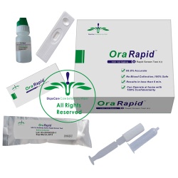 OraRapid HIV-1/2 Rapid Saliva Screen Test Kit, HIV Home Test Kit, Rapid HIV Test Kit,Test the HIV status at home - OraRapid-201